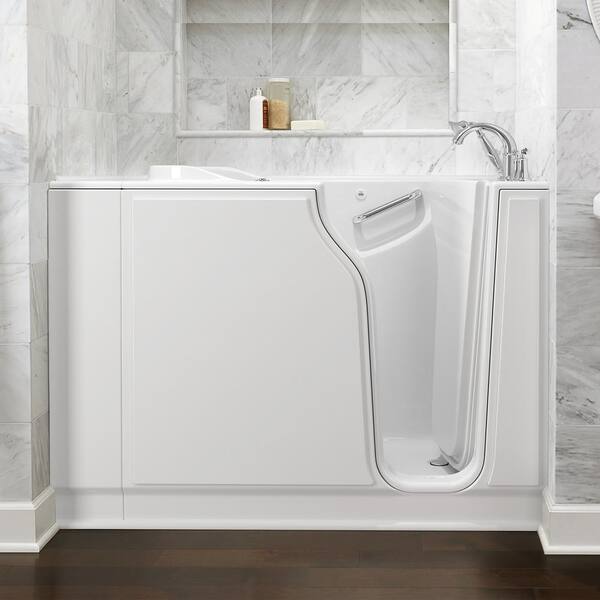 American Standard - Gelcoat Value Series 52 in. x 30 in. Right Hand Walk-In Air Bathtub in White