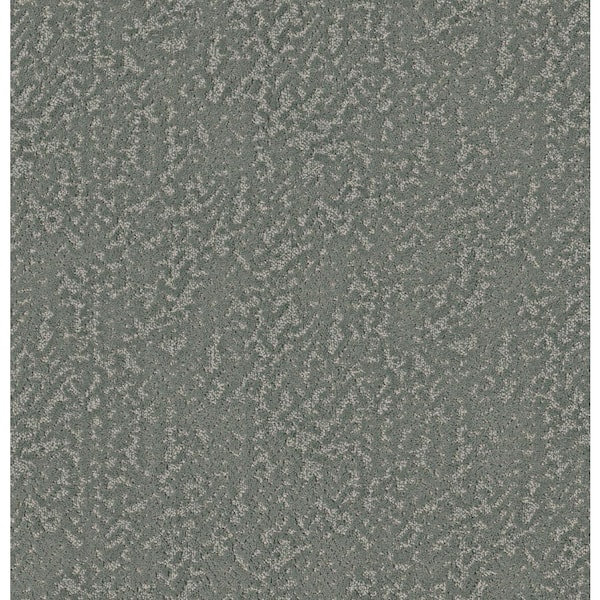 Radiant Comfort Folly Green 40 oz. SD Polyester Pattern Carpet- Installation Required