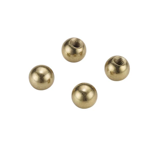 3/8 in. Brass Cap Nuts Tapped 8/32-IP (4-Pack)