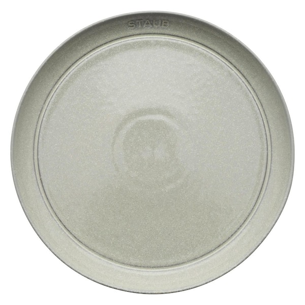 Ceramic Dinnerware 4-Piece 10 in. Dinner Plate Set - White Truffle