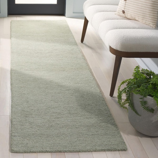 Metro 2 ft. x 9 ft. Green Gradient Striped Runner Rug