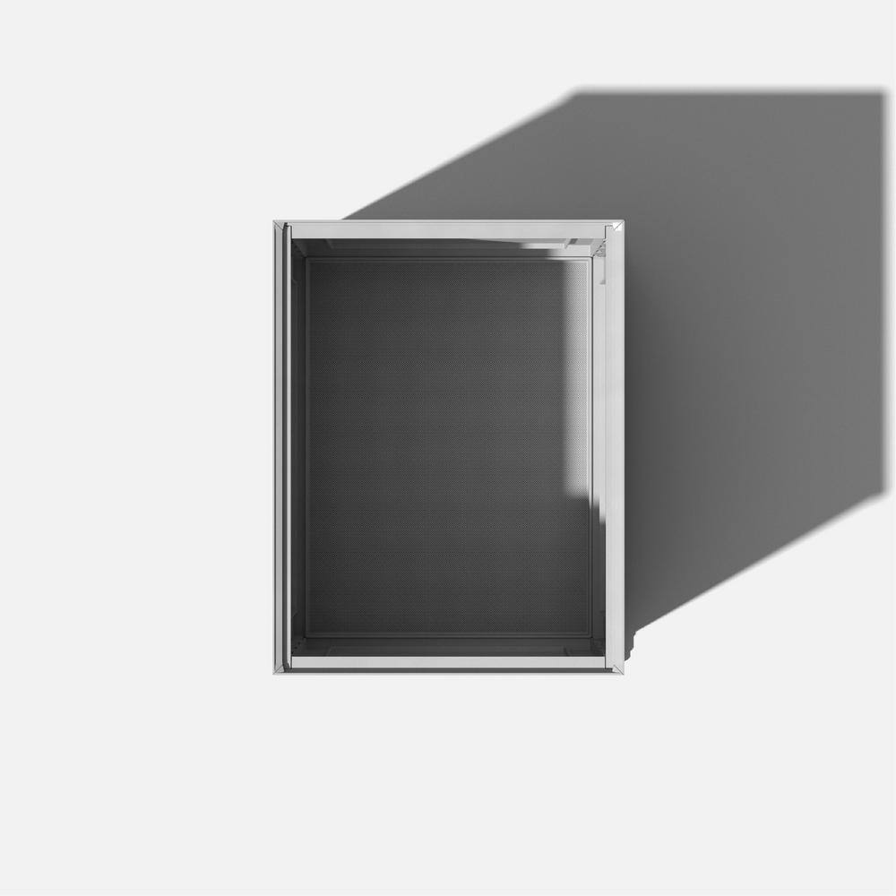 Brixton Black Plastic 2-in-1 Tray and Storage Table