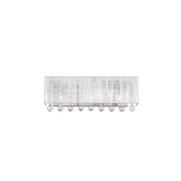CWI Lighting Water Drop 3 Light Vanity Light With Chrome Finish