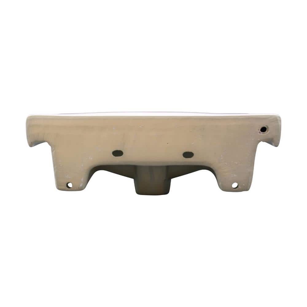 Arc 17.75" White Ceramic Wall-Mount Vessel Sink with Reno-Gloss Finish