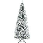 8 ft. Snow Flocked Pencil Artificial Christmas Tree