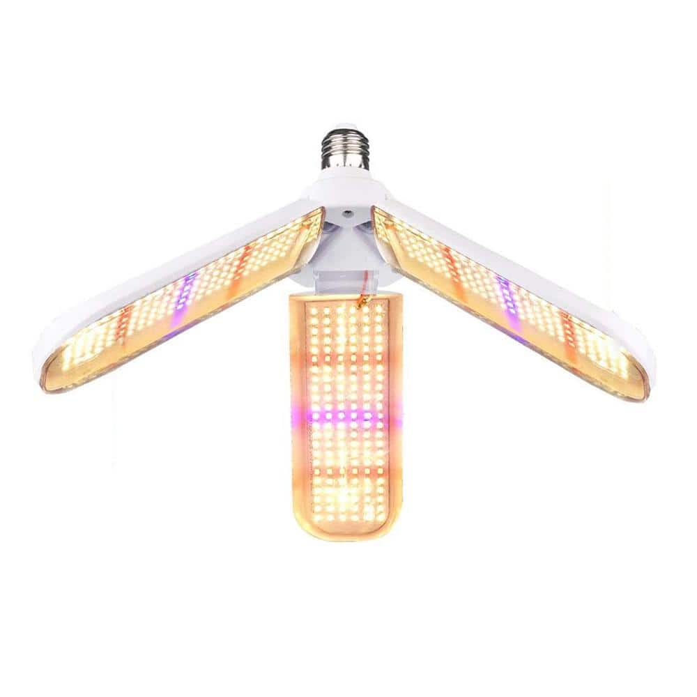150-Watt E25 Full Spectrum Warm White LED Grow Light Bulb with Foldable Des