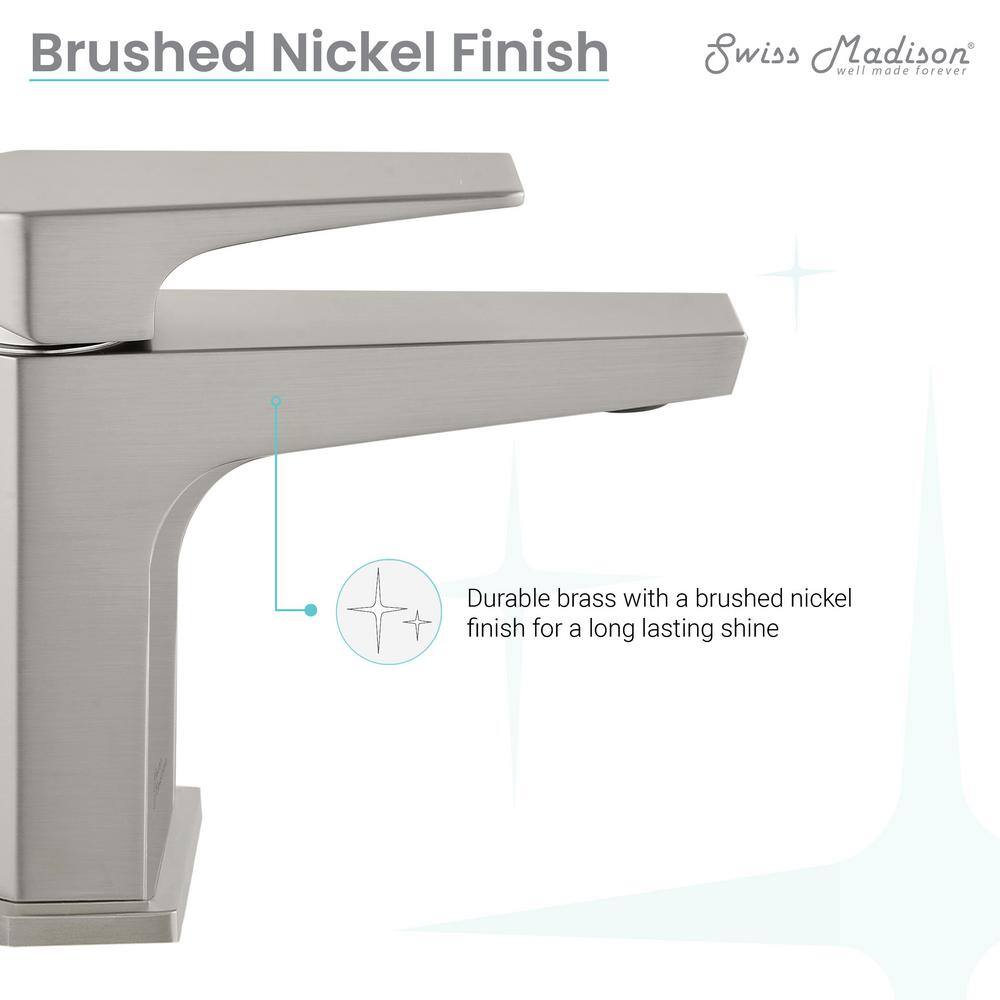 Brushed Nickel Single-Handle Bathroom Faucet