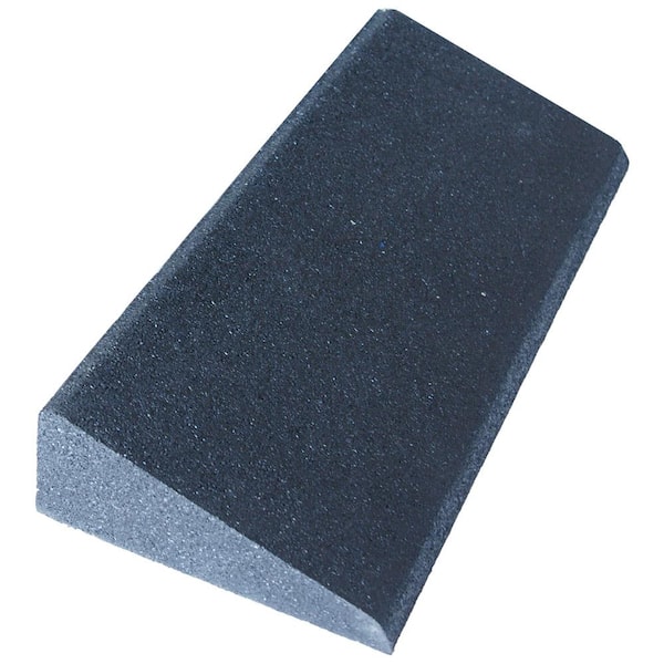Rubber-Cal Eco-Safety 3 in. T x 6 in. W x 19.5 in. L Coal Commercial Interlocking Rubber Flooring Ramp (1-Pack)