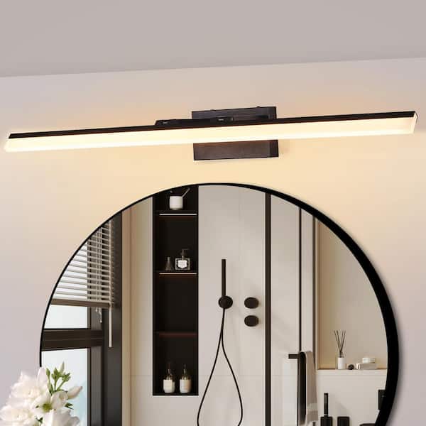 39 in. 1-Light Black LED Bathroom Vanity Light Bar