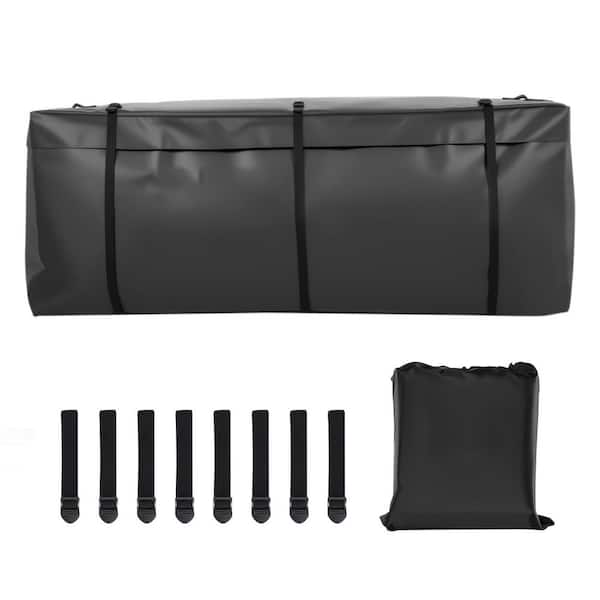 Hitch Cargo Carrier Bag, 840D PVC, 59.84 x 23.9 x 24.02 in.(20 Cu.Ft.), Heavy Duty Cargo Bag for Storage with 8 Straps