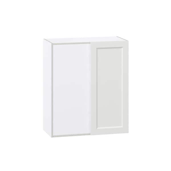 J COLLECTION Alton Painted White Shaker Assembled Wall Blindcorner Kitchen Cabinet (30 in. W X 35 in. H X 14 in. D)