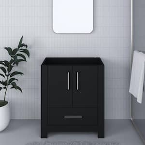 Boston 30 in. W x 20 in. D x 34 in. H Bath Vanity Cabinet without Top in Black