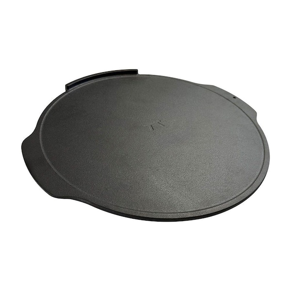 Cast Iron Pizza Pan, 18 in. Pizza Stone For Oven and Grill