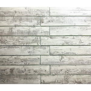French Country Style Birchwood Gray Subway 3 in. x 16 in. Wood Look Glass Decorative Tile (12 sq. ft./Case)