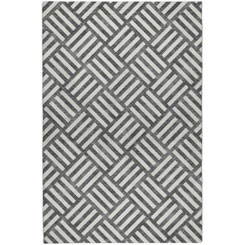 Dream Shag Premium Machine Washable Abstract ADS620 Black 8 ft. x 10 ft. Area Rug price history on PriceWatchPro