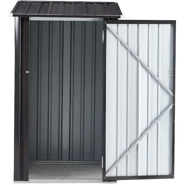 Unbranded 3 ft. x 3 ft. Outdoor Metal Steel Garden Shed Outdoor Steel Lockable Utility Shed for Backyard (9 sp. ft.)