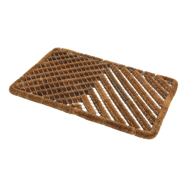 29 in. x19 in. Indoor/Outdoor Natural Coir Doormat in Brown