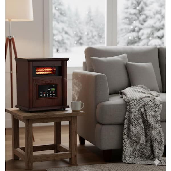 AIRO COMFORT 1500W Electric Infrared Radiant Cabinet Space Heater
