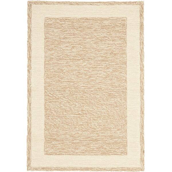 SAFAVIEH Easy Care Natural 2 ft. x 3 ft. Border Area Rug
