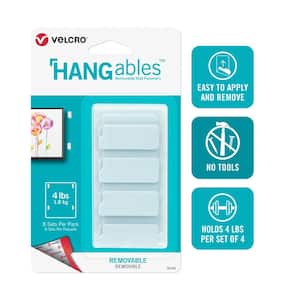 HANGables Removable Wall Fasteners 1-3/4 in. x 3/4 in. Strips (8-Count)