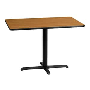 30 in. x 42 in. Rectangular Natural Laminate Table Top with 22 in. x 30 in. Table Height Base