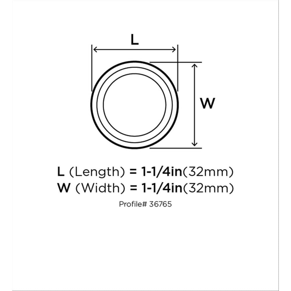 Polished Chrome Round Cabinet Knob with Mounting Hardware