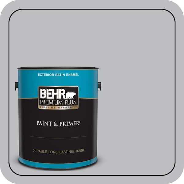 BEHR PREMIUM PLUS 1 gal. #N530-3 High Speed Access Satin Enamel Exterior Paint & Primer