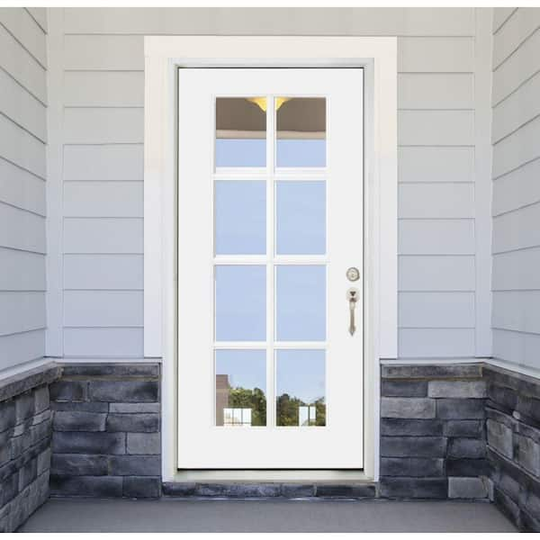 Steves & Sons Legacy Collection Customizable Fiberglass Prehung Front Door  552936 - The Home Depot