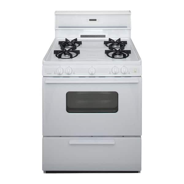 Unbranded 30 in. 3.91 cu. ft. Gas Range in White