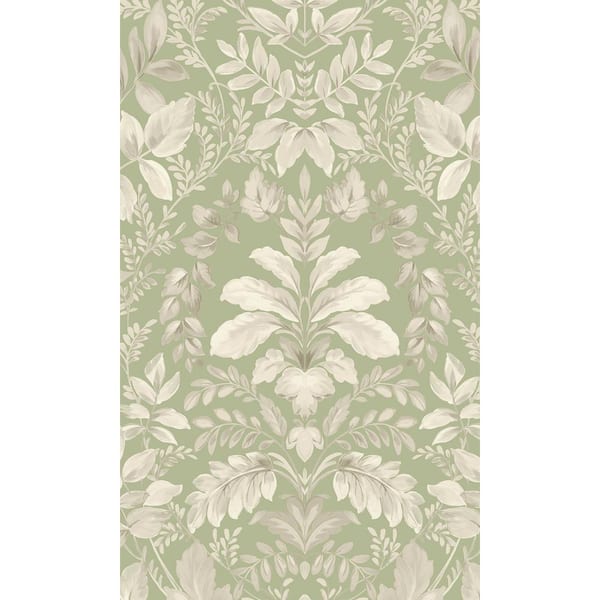 Walls Republic Sage Lush Overgrown Botanical Printed Non-Woven Paper Non Pasted Textured Wallpaper 57 Sq. Ft.