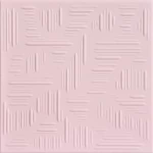 Country Wheat Powder Blush 1.6 ft. x 1.6 ft. Decorative Foam Glue Up Ceiling Tile (21.6 sq. ft./case)