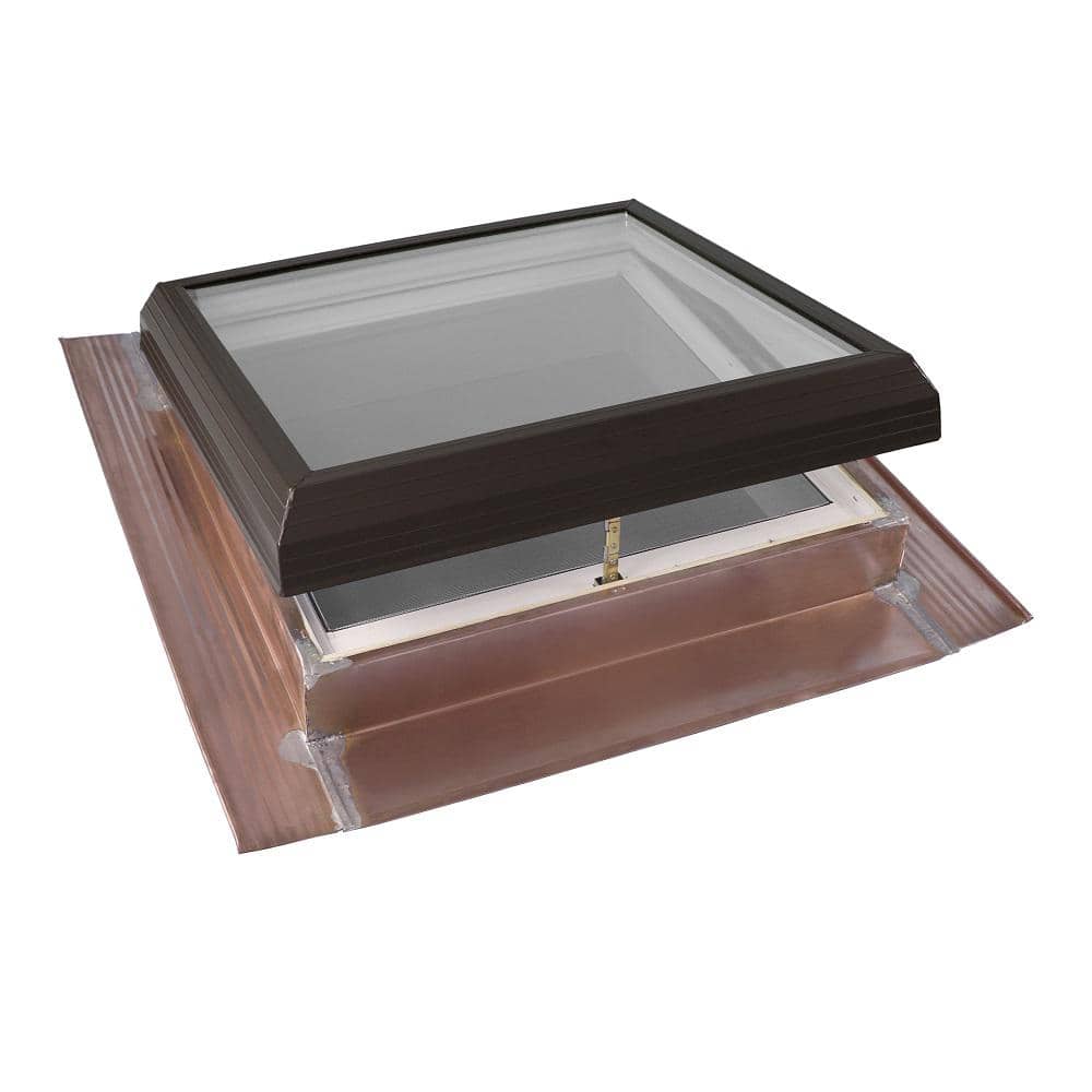 VELUX 30-1/2 in. x 30-1/2 in. Venting Copper Pan-Flashed Skylight