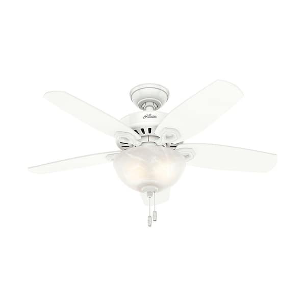 Indoor Snow White Bowl Ceiling Fan