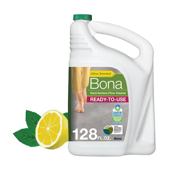 128 oz. Lemon Mint Scent Hard-Surface Floor Cleaner Refill