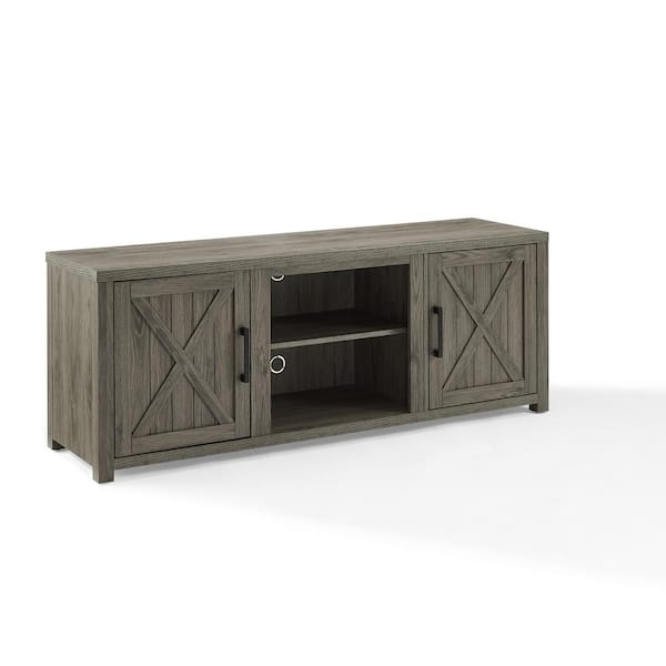 CROSLEY FURNITURE Gordon 58 in. Graywash TV Stand Fits TV's up to 65 in. with Cable Management