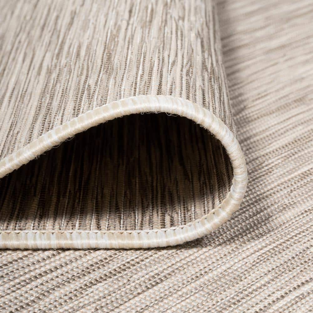 Ethan Modern Flatweave Light Gray 9' x 12' Easy-Care Area Rug