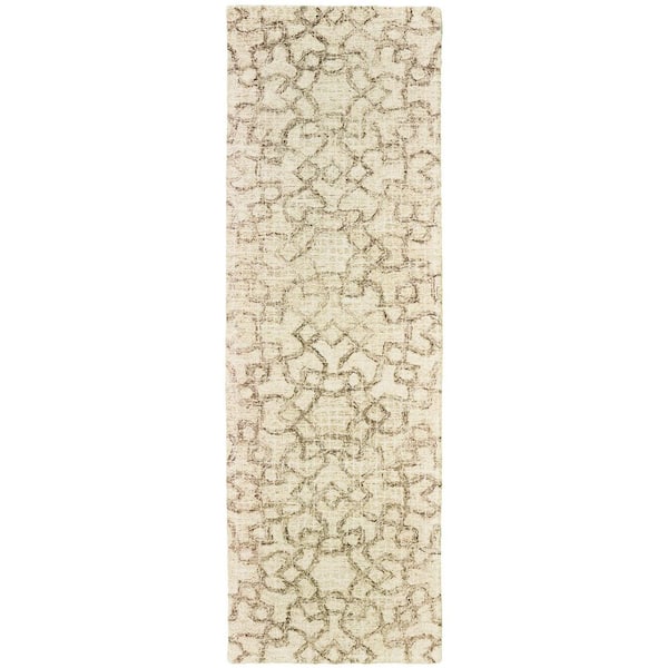 2 ft. x 8 ft. Multi-Colored Geometric Washable Runner Area Rug
