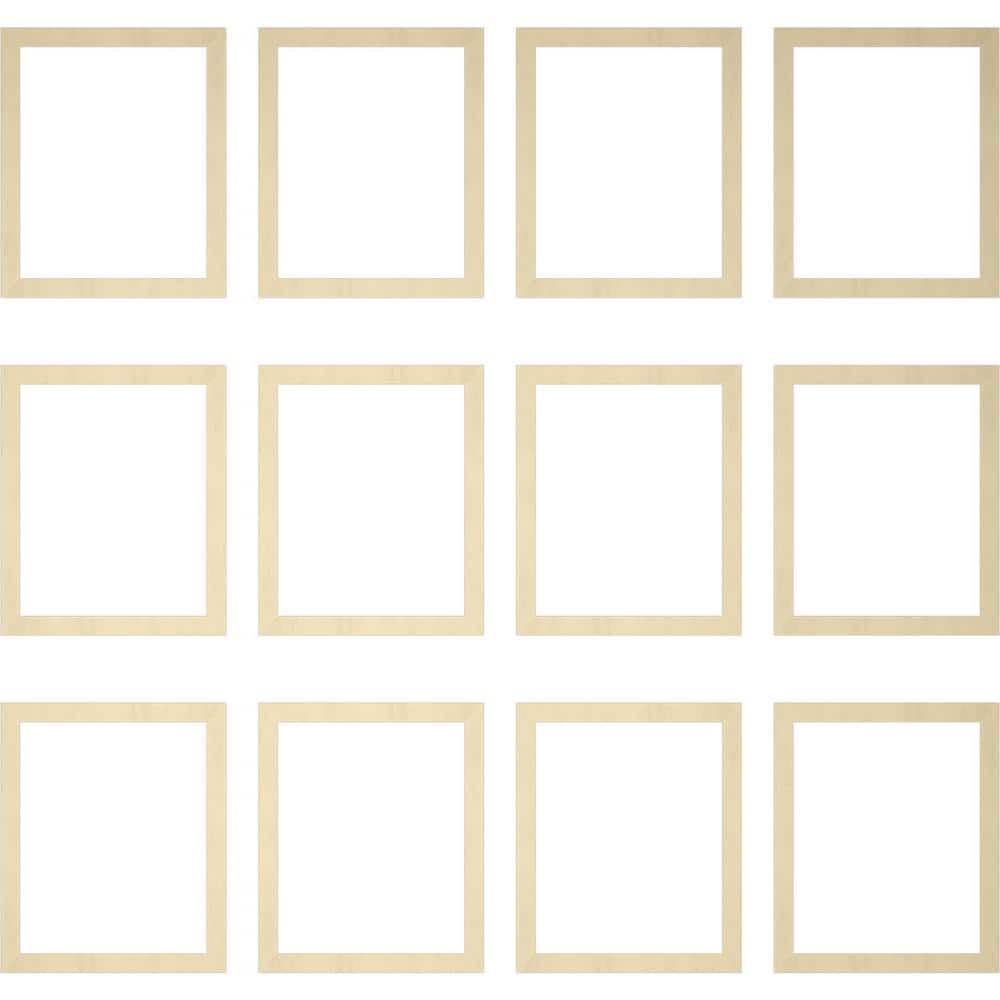 Adjustable White Polyurethane Full Wall Wainscot Paneling Kit