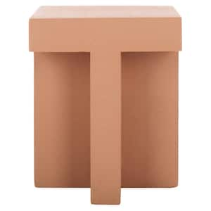 Aldrich 14.5 in. Terracotta Square Concrete End Table