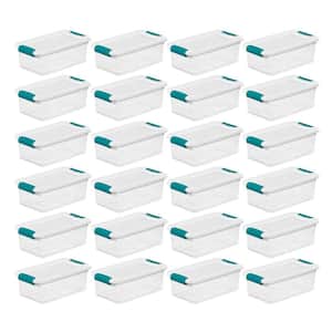 6-Qt. Storage Box Container in Clear with Latching Lid (24-Pack)