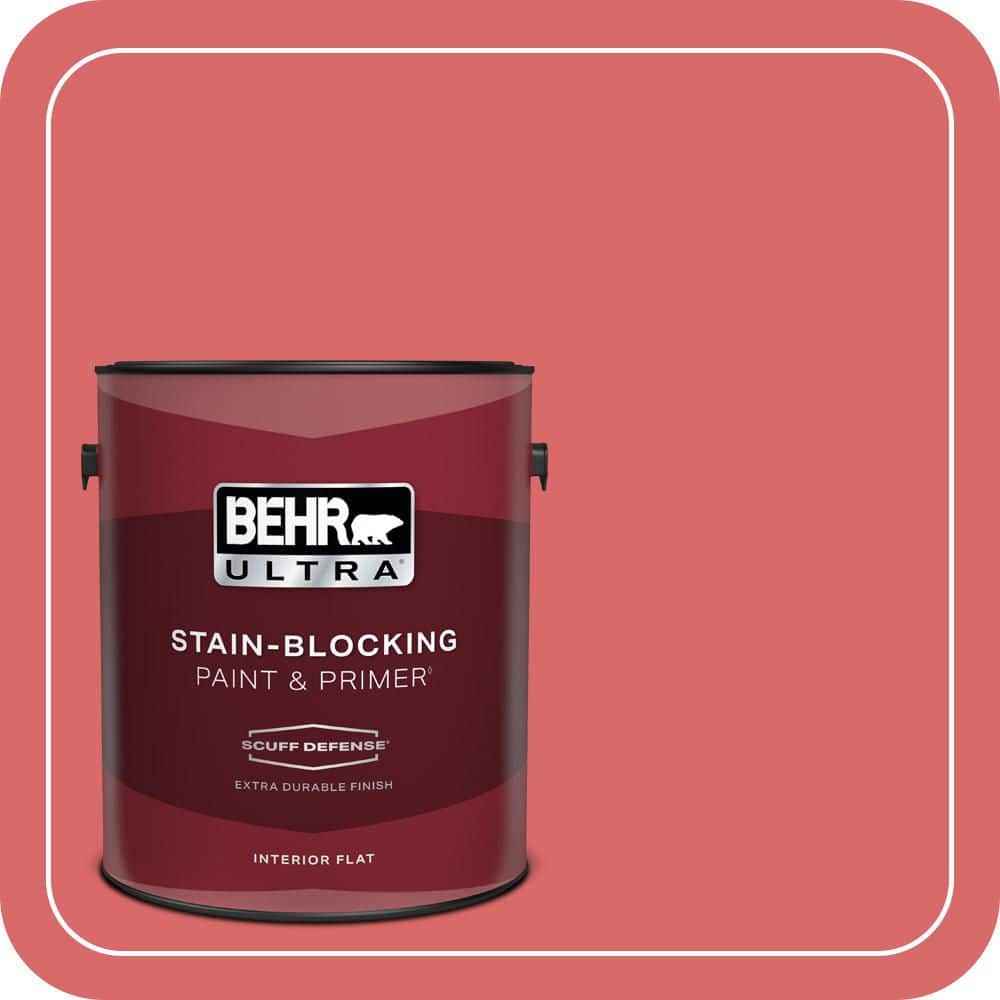 1 gal. #160B-6 Coral Expression Extra Durable Flat Interior Paint & Primer price history on PriceWatchPro