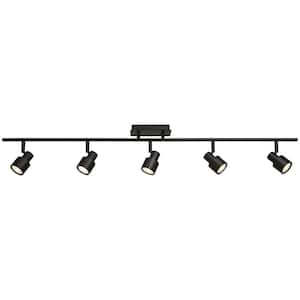Matte Black Integrated LED Flexible Track Pendant