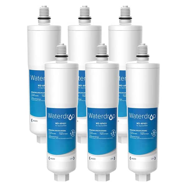 AP431 Replacement Filter for Aqua-Pure AP431 Hot Water Scale Inhibitor for AP430SS, Prevent Scale Accumulation, 6 Packs