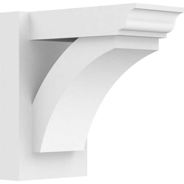 Ekena Millwork Thorton 7 in. W x 12 in. H x 12 in. D Signature Urethane Polyurethane Outlooker with Traditional Ends