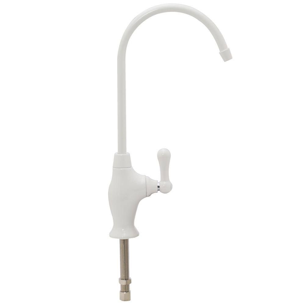 Powder Coat White Brass Single Handle Beverage Faucet