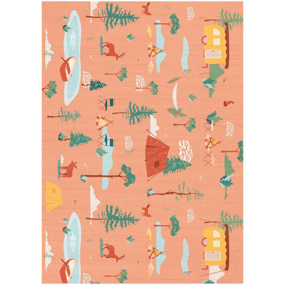 Imagination Multicolor 5 ft. x 7 ft. Graphic Contemporary Area Rug price history on PriceWatchPro