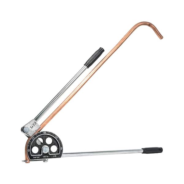 3/4 in. Pipe Capacity Tube Bender Lever Type Manual Tubing Pipe Bending Tool 180 Degree for HVAC Repair