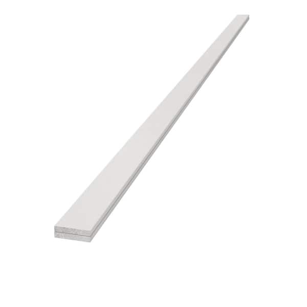 Edge 1 in. x 4 in. x 8 ft. Timeless Primed White Smooth Pine Trim Board (2-Pack)