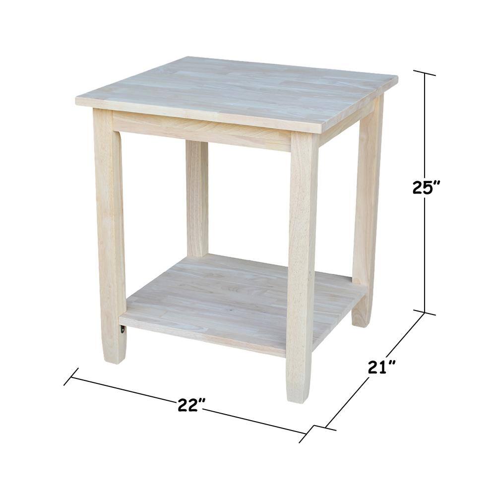 Keystone Unfinished End Table - thumbnail 7