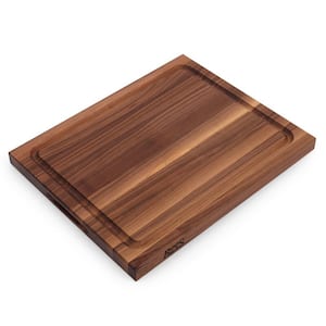 17 in. x 21. in Rectangular Wood Cutting Board with Juice Groove